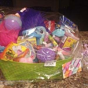 Valentine's Day Disney Trolls custom gift basket Girls Birthday Anytime